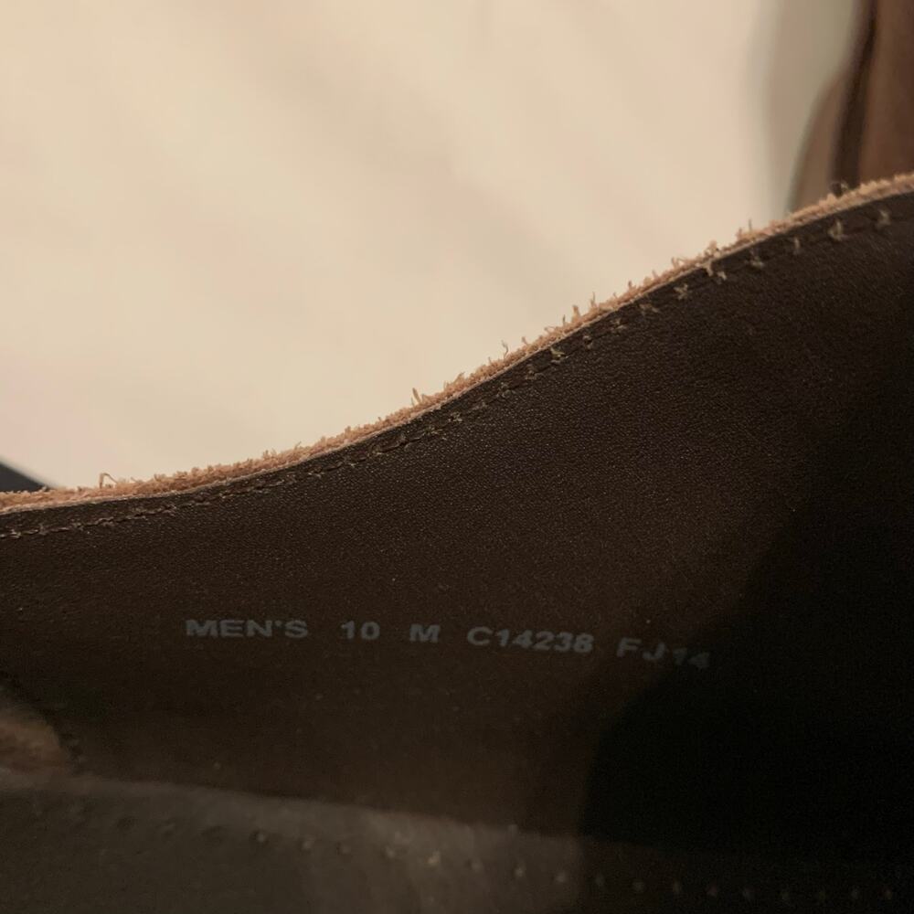 Cole Haan Suede Leather Derby Shoes Oxford Brown lace up Men Sz 10 - Picture 10 of 10